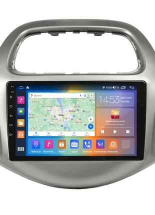Штатна магнітола lesko для chevrolet spark iii (m300) рестайлинг 2020-н.в. екран 9" 4/64gb carplay 4g wi-fi