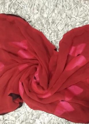 Шелковый шикарный шарф платок шаль палантин3 фото