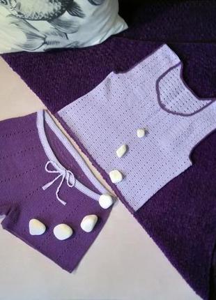 Домашня піжама лаванда та фіолет4 фото