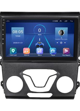 Штатна магнітола lesko для ford mondeo v 2014-2019 екран 9" 4/64gb 4g wi-fi gps top