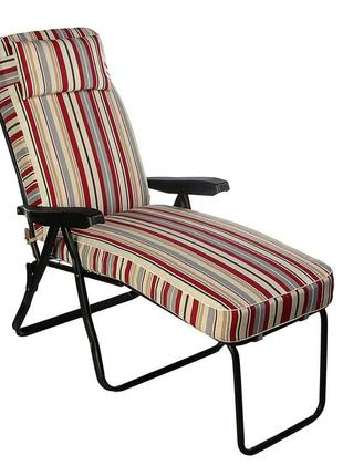 Шезлонг металевий strip cotton виробництво італія синій в різн...