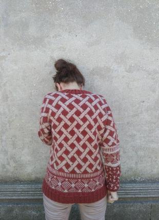 Жаккардовый пуловер5 фото
