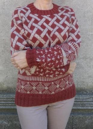 Жаккардовый пуловер1 фото