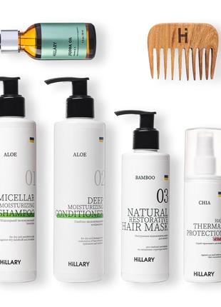 Набір комплексного догляду за сухим типом волосся hillary perfect hair aloe5 фото