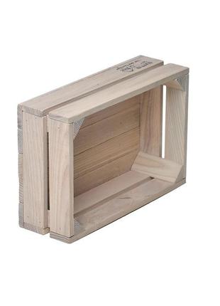 Маленький белый деревянный ящик naturwood  ( 30х20х11 см)2 фото
