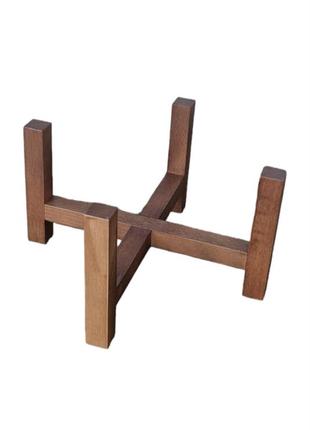 Подставка для вазона 20.3x13 см из дерева  wooddecor коричневого цвета