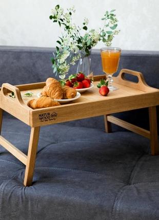 Деревянный столик  naturwood  для завтраков из дуба1 фото