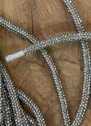 Стразовий шнур м"який crystal ss6  діаметр 4мм