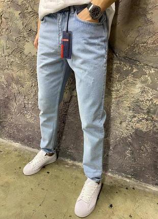 Чоловічі стильні джинси бавовна/лікра1 фото