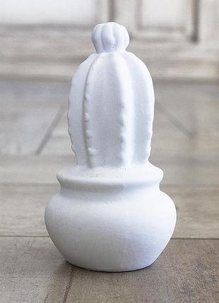 Led нічник кактус біла кераміка h13см гранд презент 1003788