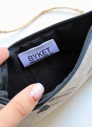 Льняной пенал с рисунком "стрелы"