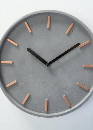 Настінний годинник gela сірий бетон d28см (1xaa 1.5v) гранд пр...