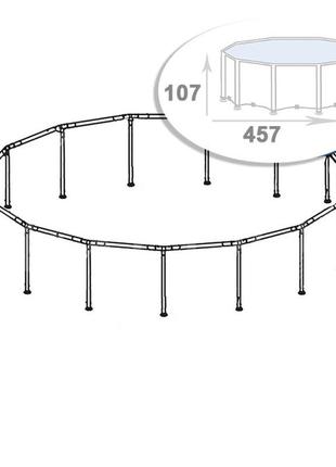 Каркас intex 88724. розмір 457 х 107 см