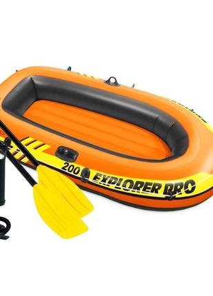 Напівторамісний надувний човен intex 58357 (58356) explorer pr...