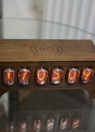 Часы ламповые на ин 12 nixie clock  в стиле ретро винтаж5 фото