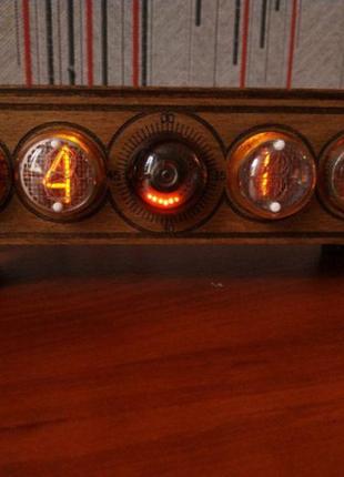 Часы ламповые  на ин 4 + декатрон ог3 nixie clock7 фото