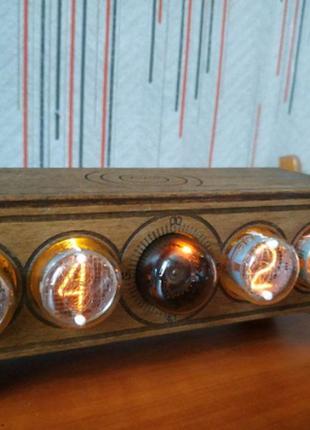 Часы ламповые  на ин 4 + декатрон ог3 nixie clock3 фото