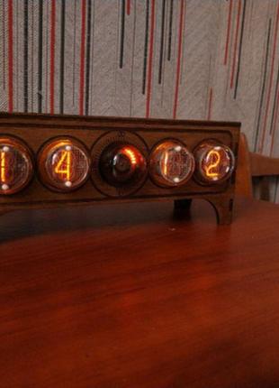 Часы ламповые  на ин 4 + декатрон ог3 nixie clock4 фото