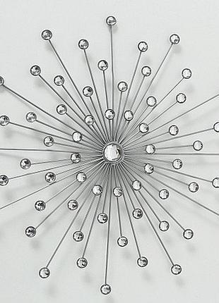Настінний декор зірка у космосі d48см срібний метал гранд през...