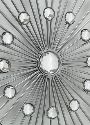 Настінний декор зірка у космосі d48см срібний метал гранд през...2 фото