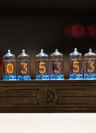 Ламповий годинник nixie clock на z573m в стилі ретро вінтаж з підсвічуванням6 фото