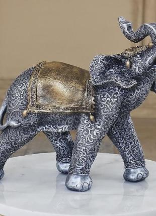 Статуетка слон срібло 30 см гранд презент сп107 цв
