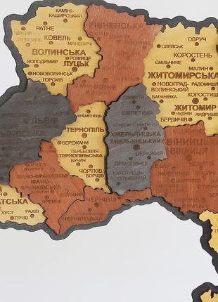 Карта україни мала 3d об'ємна багатошарова (+ коробка) 55*38.5...6 фото