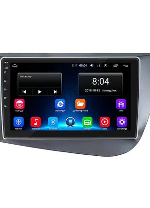 Штатна магнітола lesko для seat leon ii рестайлинг 2009-2012 екран 9" 2/32gb wi-fi gps base