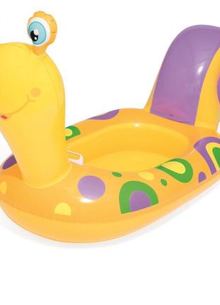 Надувний човник bestway 34102 «равлик», 163 х 66 см, жовта