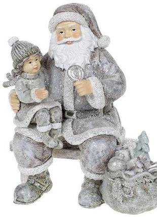 Декоративна статуетка веселий санта 16 см гранд презент 707-224