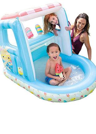 Надувний ігровий центр intex 48672 «морозиво», 127 х 102 х 99 см