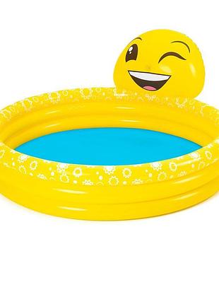 Дитячий надувний басейн bestway 53081 «емодзі», 165 х 144 х 69 см