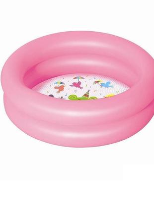 Дитячий надувний басейн bestway 51061, рожевий, 61 х 15 см