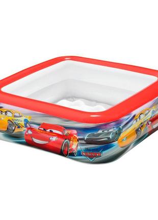 Дитячий надувний басейн intex 57101 «тачки», 85 х 85 х 23 см