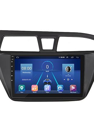 Штатна магнітола lesko для hyundai i20 ii 2014-2018 екран 9" 4/32gb 4g wi-fi gps top