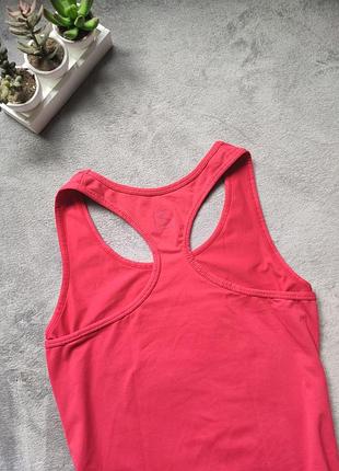Спортивная розово-красная майка маечка боксерка domyos decathlon3 фото