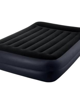 Надувне ліжко intex 64124, 152 х 203 х 42 см, вбудований елект...