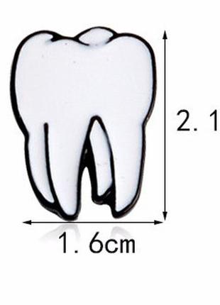 Брошь медицинская «зуб - 2».2 фото