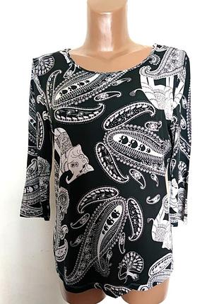 Marc cain футболка с восточным принтом /7339/