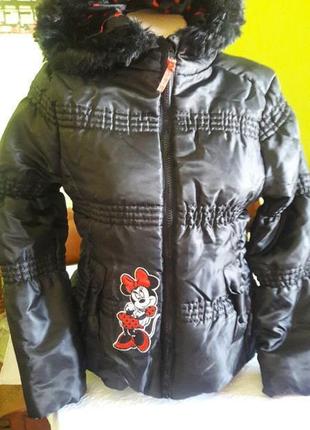 Розпродаж куртка зимова з капюшоном mini mouse тепла,..