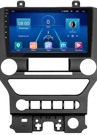 Штатна магнітола lesko для ford mustang vi рестайлинг 2017-н.в. екран 9" 2/32gb 4g wi-fi gps top