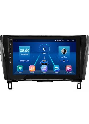 Штатна магнітола lesko для nissan qashqai ii рестайлинг 2017-н.в. екран 10" 2/32gb 4g wi-fi gps top