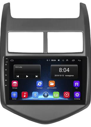 Штатна магнітола lesko для chevrolet aveo ii 2011-2020 екран 9" 2/32gb wi-fi gps base