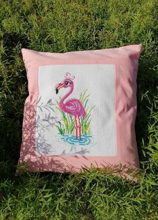 Подушка "фламинго"1 фото