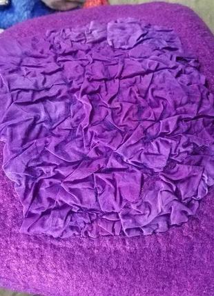 Фиолетовая валянная сумка ручной работы3 фото