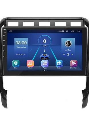 Штатна магнітола lesko для porsche cayenne i рестайлинг (957) 2007-2010 екран 9" 2/32gb 4g wi-fi gps top