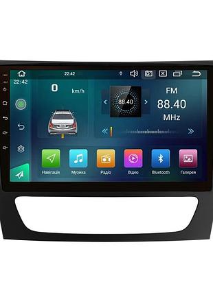 Android магнітола cyclone c9 cpl. 2+32gb. carplay mercedes w211 2002-2009 з підсилювачем звуку d2b