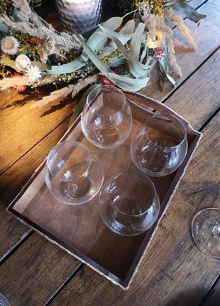 Поднос для бокало-посуды из дерева и винной пробки\ оригинальный винный декор ручной работы.4 фото