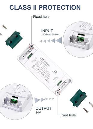Светодиодный драйвер dusktec 24 в 30 вт.