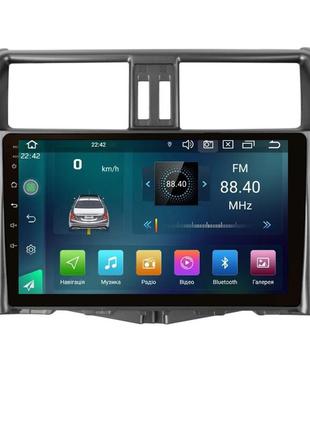 Android магнітола cyclone c9 cpl gsm. 2+32gb. carplay. 4g toyota land cruiser prado 150 2009 - 2013
